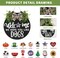 Interchangeable Wooden Seasonal Welcome Sign, Rustic Round Dogs Sign Front Door Wreaths